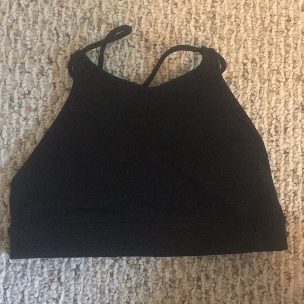 Lulu lemon black sports bra size 4